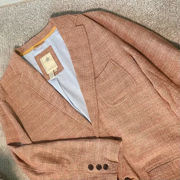 Men's Tan/Orange Blazer - Picture 1 of 3
